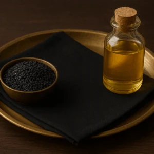Oil, Black Sesame & Black Cloth Offering