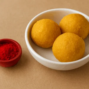 Sindoor & Besan Laddoo Offering