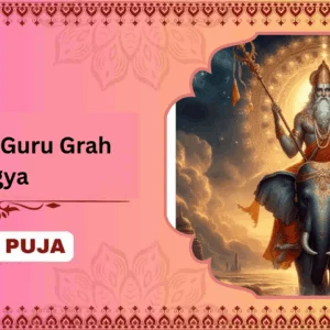 Brihaspati Guru Grah Yagya, Vishnu Sahasranama, and Banana Tree Puja - Joint Family + Bhog + Flower Basket